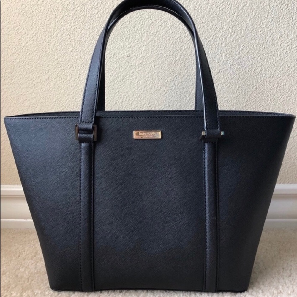 Kate Spade ♠️ Black Saffiano Leather Tote
